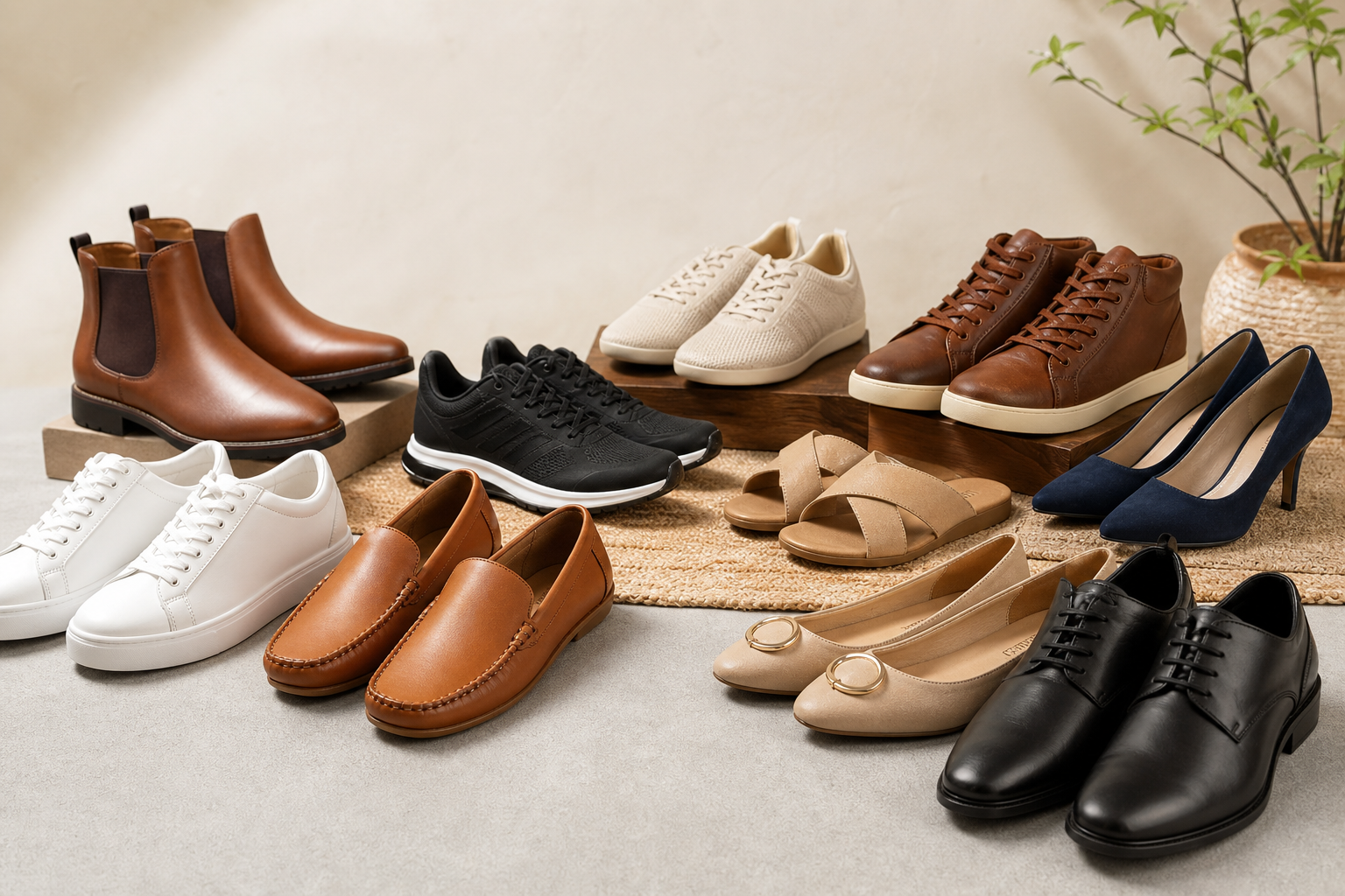 Buying guide to Footwear presented in premium context appropriate to the exact article subject