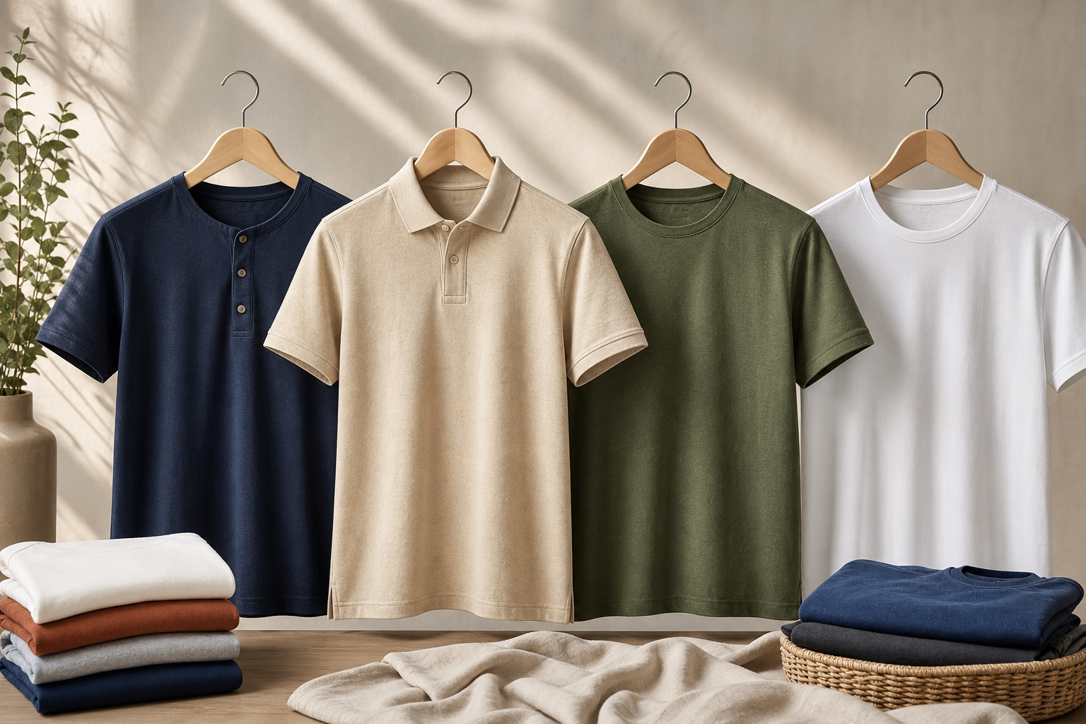 T-Shirts presented in premium context appropriate to the exact article subject
