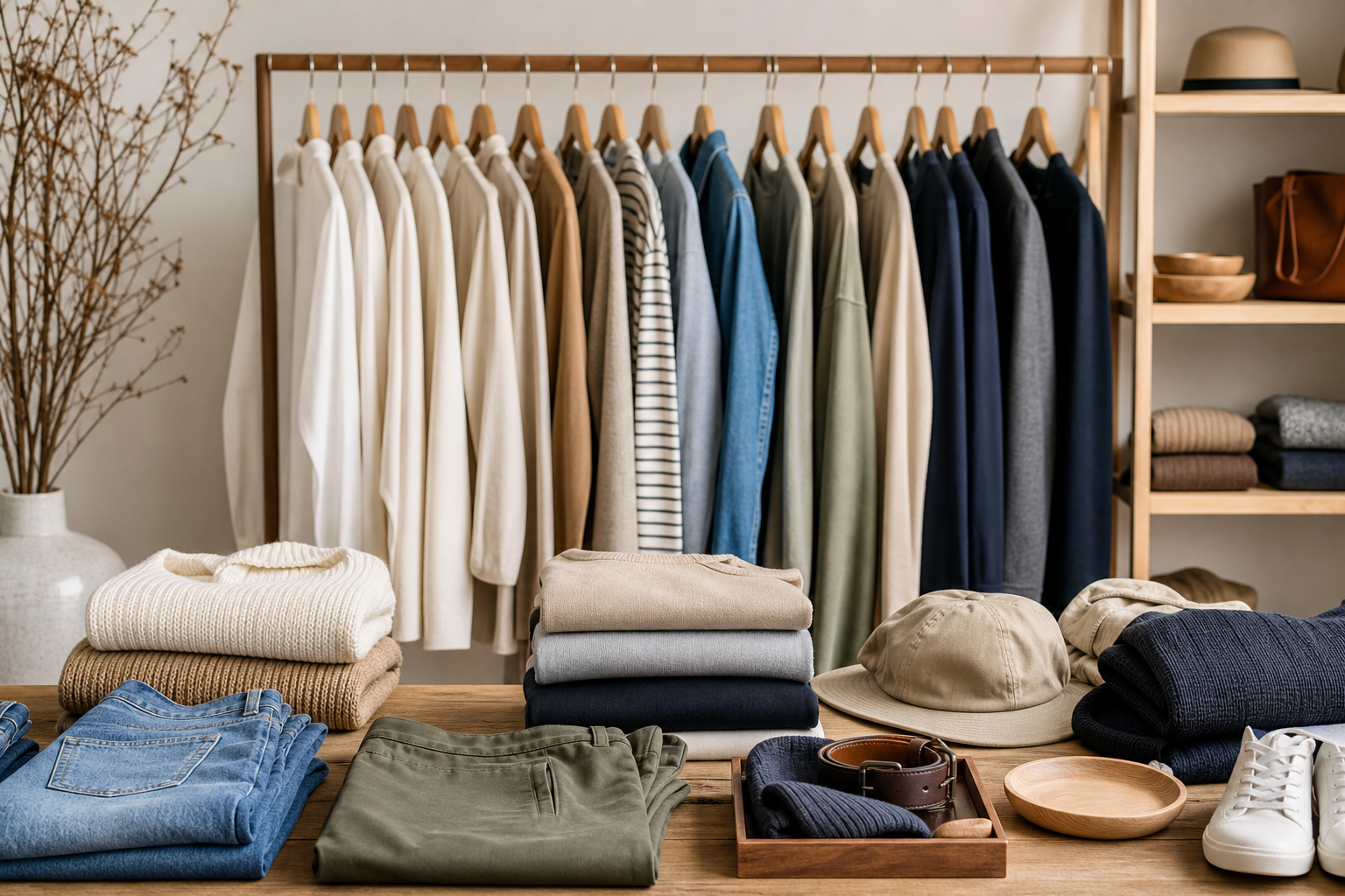Clothing presented in premium context appropriate to the exact article subject